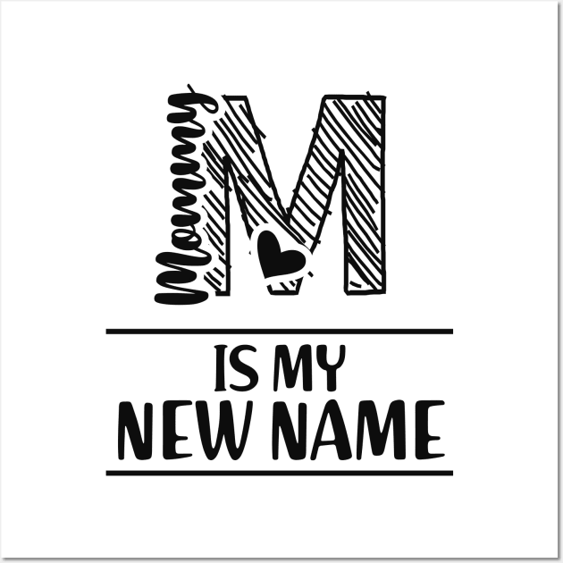 Mommy is my new name Wall Art by KC Happy Shop